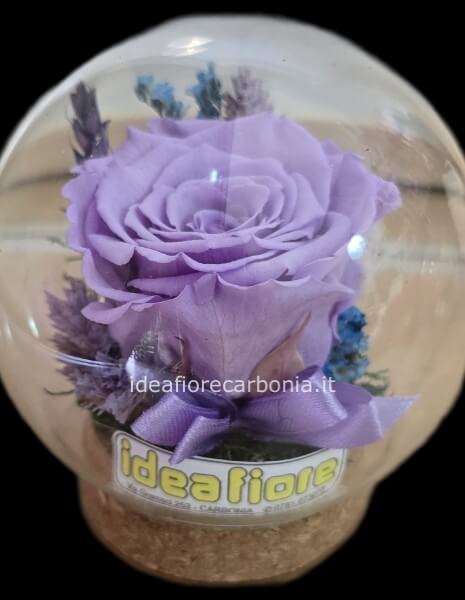 Composizioni realizzate artigianalmente con fiori veri che mantengono la loro forma nel tempo